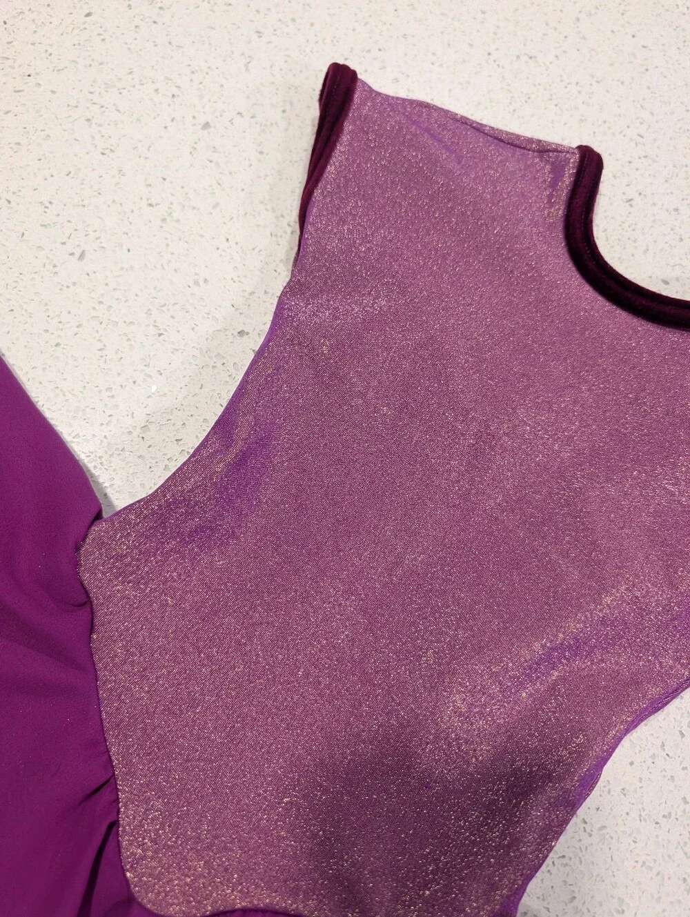 GK Elite Ice Figure Skating Baton Dance Skirted Dress Leotard CM Medium GLITTER